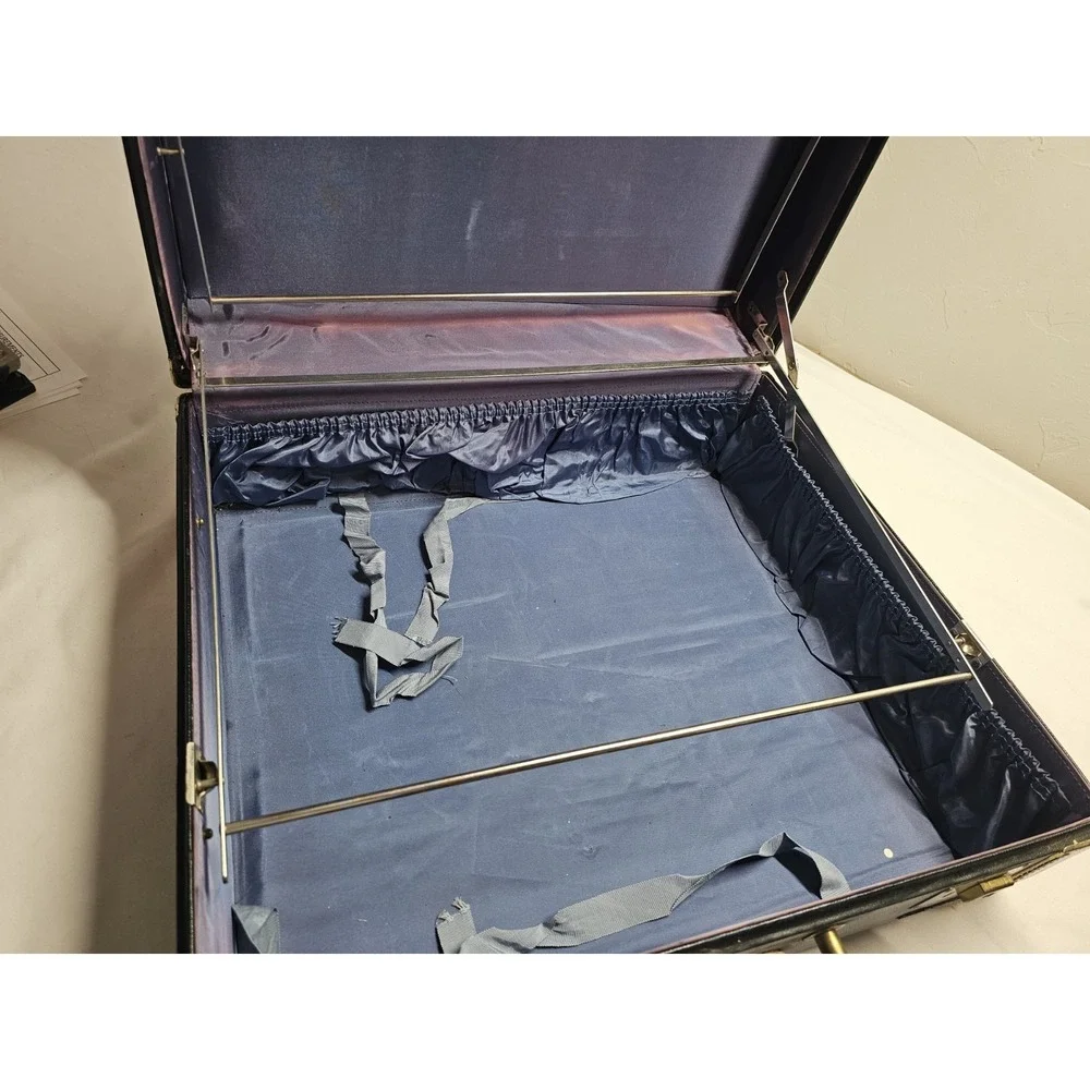 Rare White Star vintage suitcase‎ Mechanism Inside 1950s Good Condition